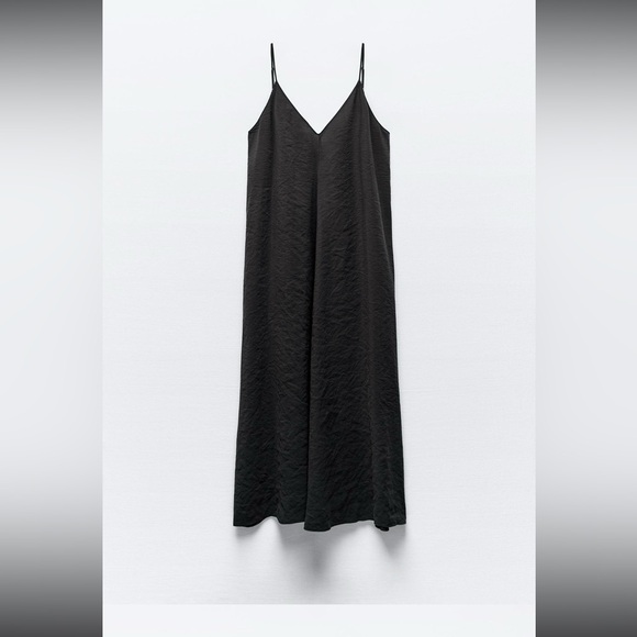 Zara flowy maxi dress in blue NWT - Picture 6 of 6